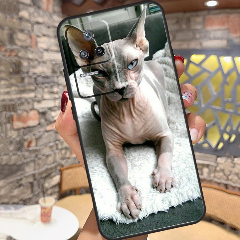 Sphynx Sphinx Cat Case For Xiaomi 15 Ultra 13 14 11T 12T 13T 14T Pro POCO X7 X3 X5 X6 Pro M6 F5 F6 Pro Cover