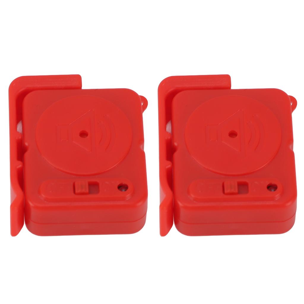 2pcs Door Handle Alarm Anti Theft Vibration Triggered Portable Door Window Alarm for Travel Car