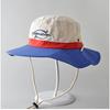 Cappello a Secchiello da Montagna Estivo all'Aperto Stile Giapponese Retro da Donna Primavera Asciugatura Rapida Ciclismo Pescatore Protezione Solare Impermeabile con Corda