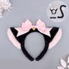 Kitten Cosplay Costume Animal Ear Headband Bowknot Tail for Women Girl Halloween Role Play Animal Outfit Accessories