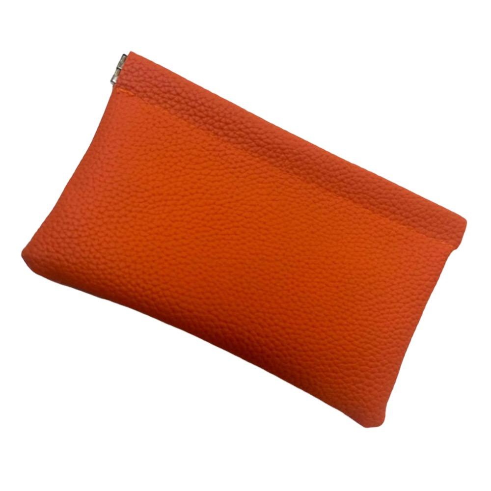 

Кошелек из искусственной кожи, автоматическая закрытая косметичка, портативная сумка для денег для женщин, девушек, подарок оранжевый
