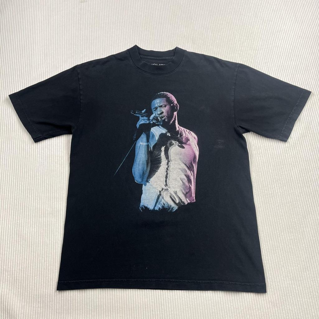 Usher Shirt Mens M Black My Way Las Vegas 2023 Graphic Tee Concert Tour Music Unisex T-Shirt