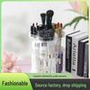 360° Drehbarer Acryl Make-up Organizer - Transparenter Hautpflege- & Lippenstifthalter