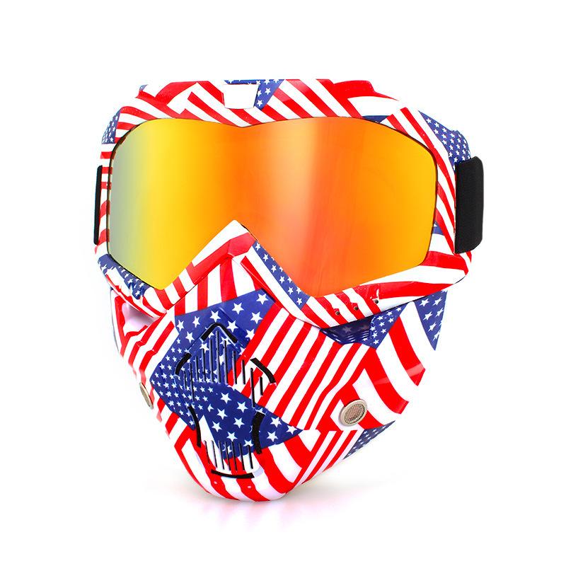 Retro face masks, goggles, off-road motorcycles, racing goggles, outdoor cycling glasses, skiing