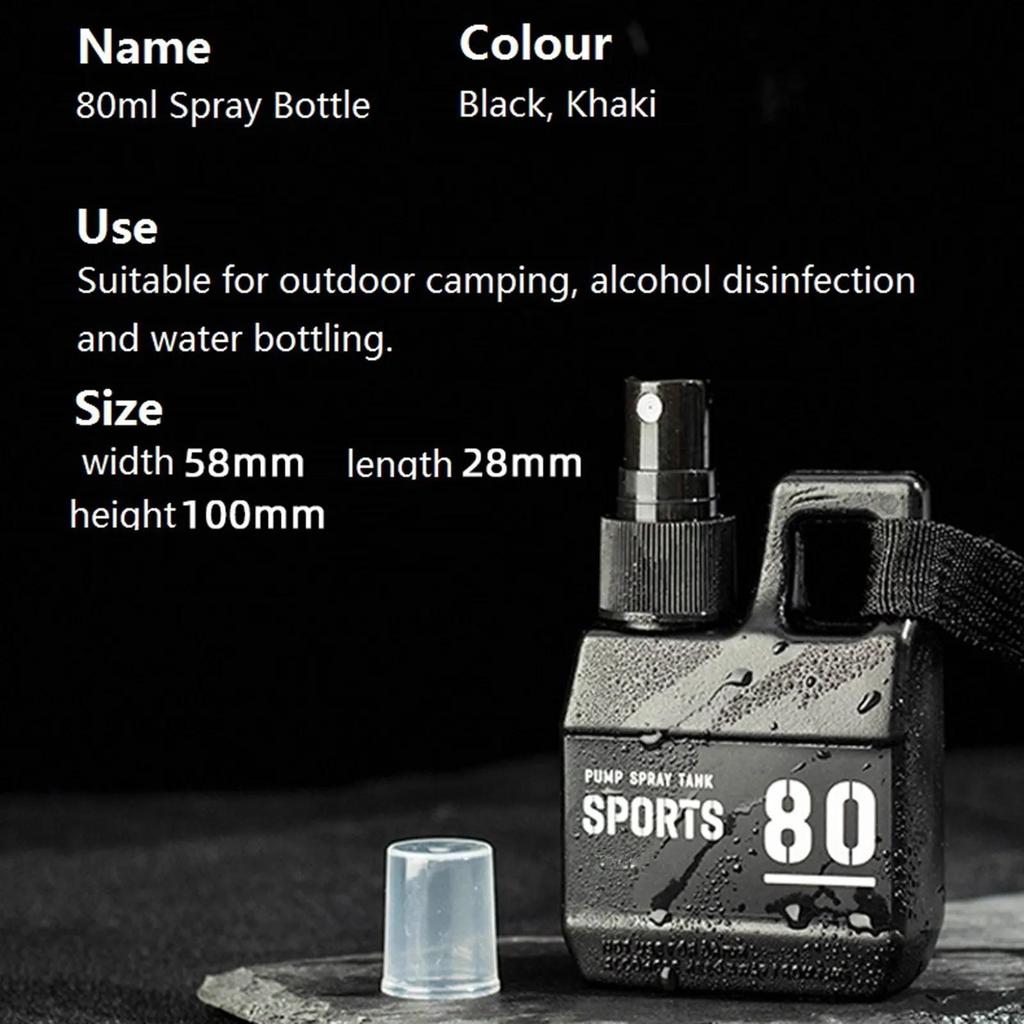 80ml Outdoor Camping Portable Pump Perfume Refillable Spray Bottle Empty Cosmetic Containers Atomizer Bottle Travel