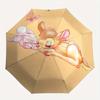 Bambi,Thumper Automatic Folding Umbrella - Simple 8-Rib Design, Bright Cartoon Pattern, Durable Iron Frame, Suitable For Travel, Outdoor, Be