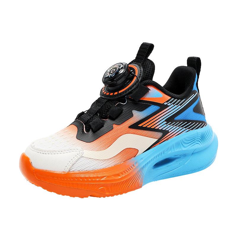 Boys Shoes 2025 Autumn New Children's Mesh Sports Shoes Knob Buckle Primary School Girls Casual Running Shoes