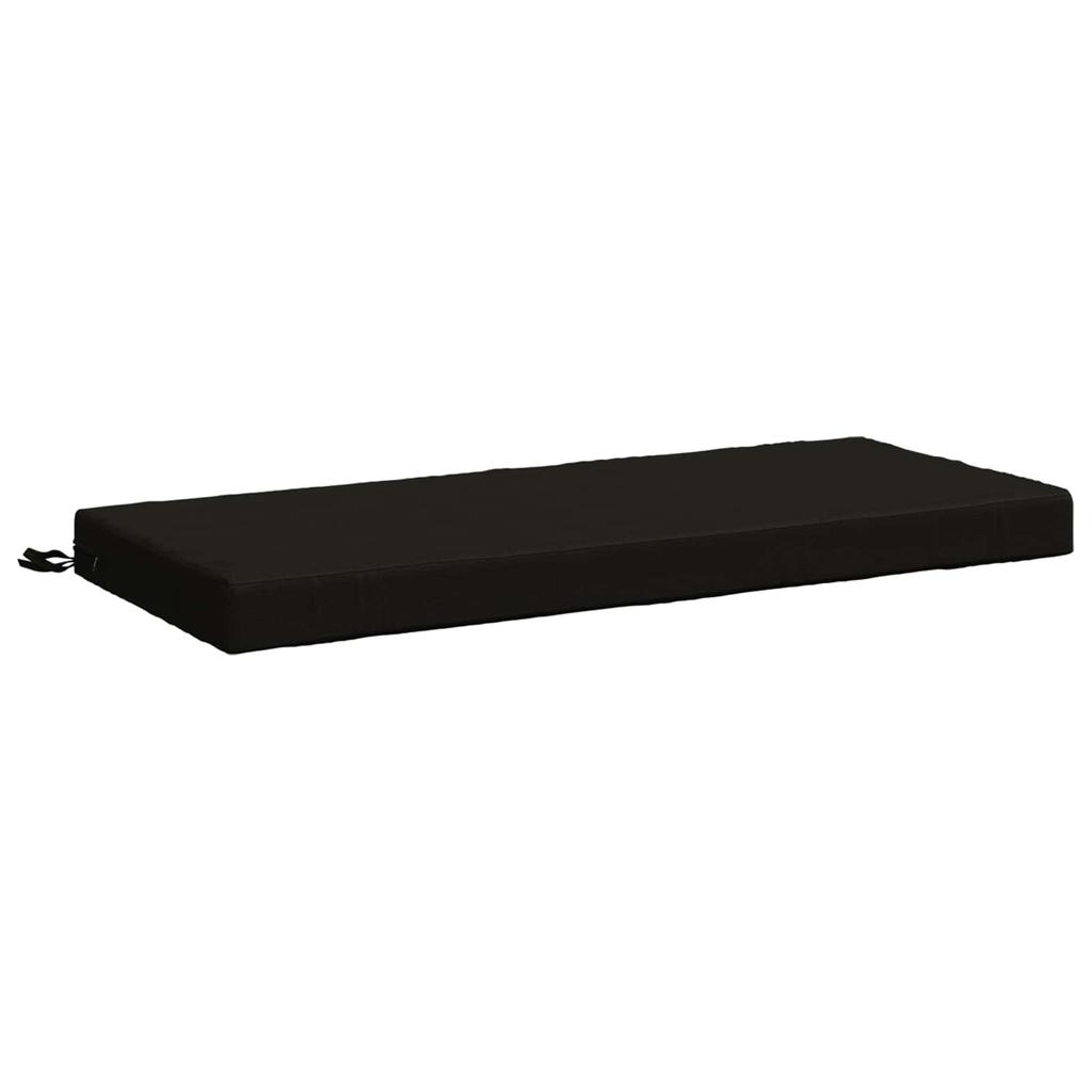 2 Piece Bench Cushions SOEST 2 Pcs. 100percent Polyester Black