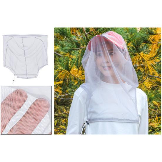 Hat Mesh Net Anti Mosquito Insect Bee Net Head Face Neck Hat Cover Net Summer Fishing Cap Mesh Protect from Mosquitoes for Hunters Hikers Campers