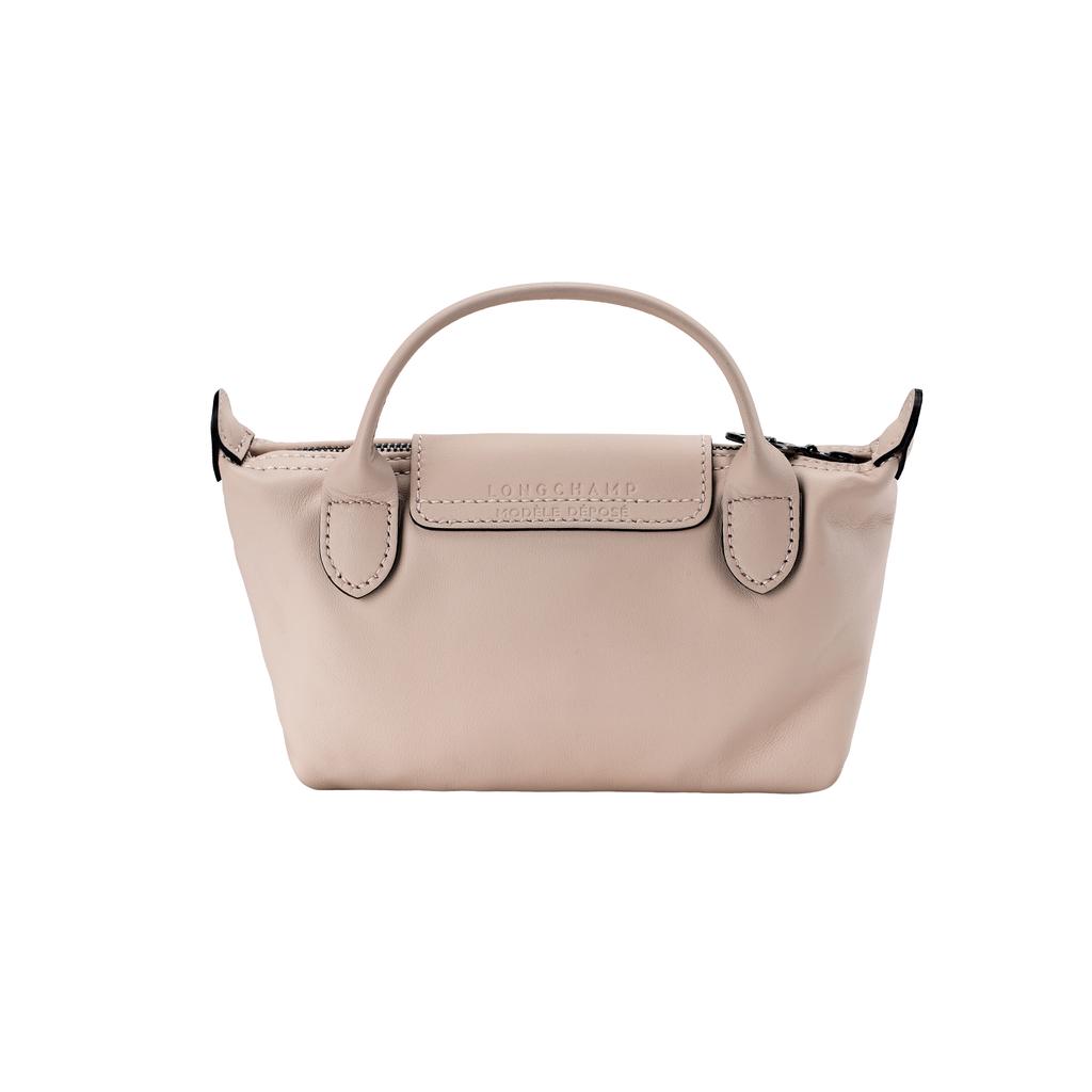 Longchamp Logo Print Leather Crossbody Shoulder Bag Women Bags Nude 34205987542