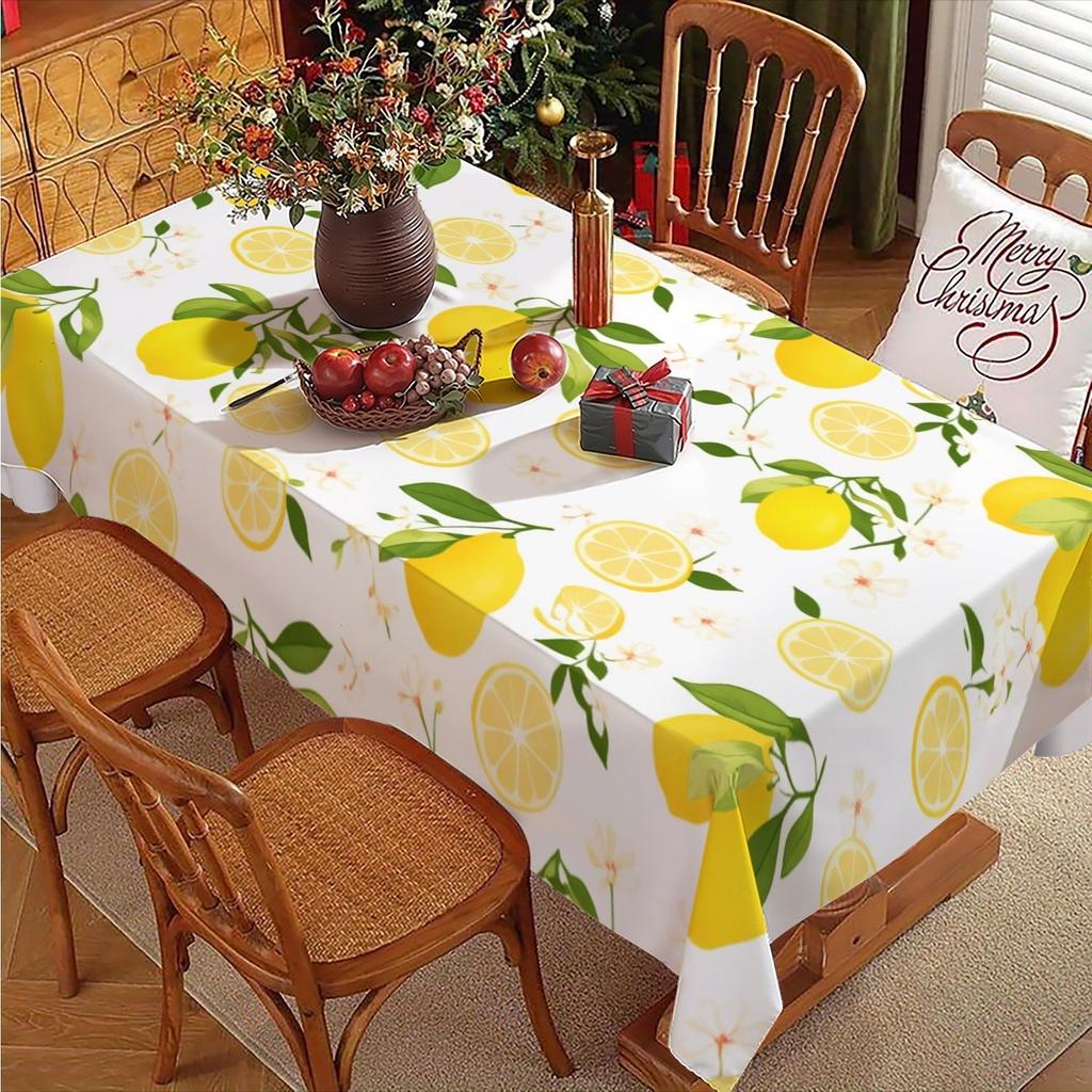 Vintage Floral Washable Tablecloth Soft Brushed Decorative Table Cover for Kitchen Dining Home Party Wedding Furniture Protection Home Decor