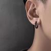 Men's Trendy Clip-On Fake Ear Studs - Hip-Hop Style Earrings with No Piercing Required