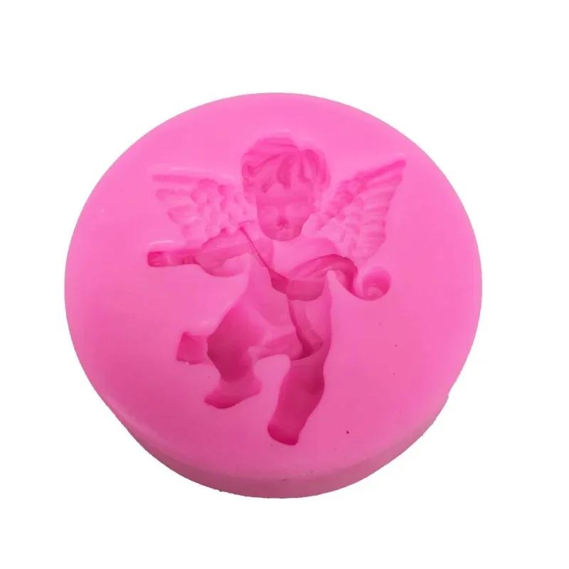 3D Cupid Angel Baby Silicone Fondant Molds Cake Decorating Tools Soap Resin Chocolate Candy Dessert Cupcake Kitchen Baking Mould