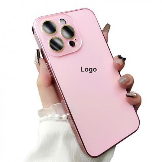 Für iPhone 17 Pro Max 16 15 14 13 12 Luxuriöse Galvanisierte Einfarbige Handyhülle Vollständige Abdeckung Linse Sturzsichere Premium Schutzhülle