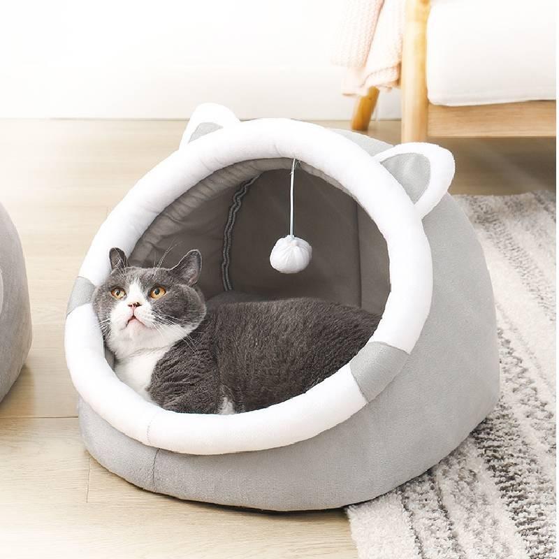 Cozy Cat House Bed For Small To Medium Dogs All Seasons Use Breathable Fabric Various Sizes Available