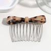 Classic Acetate Bow Metal Combs Hair Clip for Women Girls Bangs Collection Upside-down Hairpin Hair Accessories Styling Tool