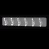 6 Hooks Transparent Holder Rack Bathroom Towel Sponge Storage Hanger Living Room Hat Clothes Seamless Hook Organiser