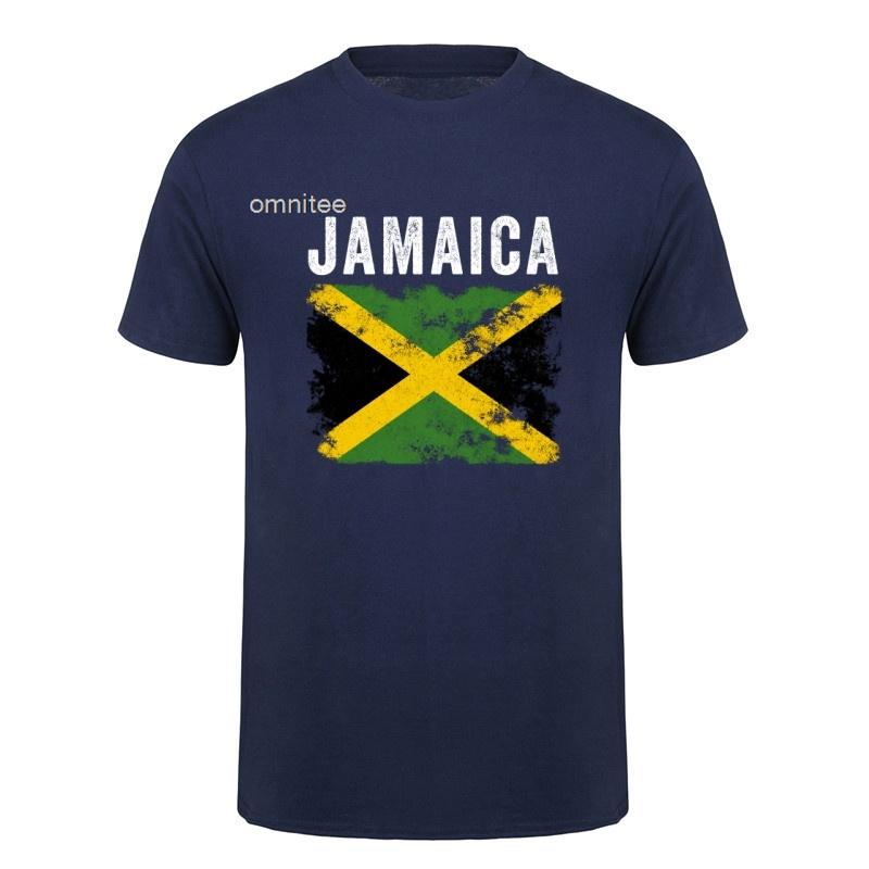 Fashion Jamaica Flag Tshirt Cotton Tshirt Funny Tops Tee Unisex Jamaican Tshirt Tees Gifts Camiseta Summer Streetwear HJ103