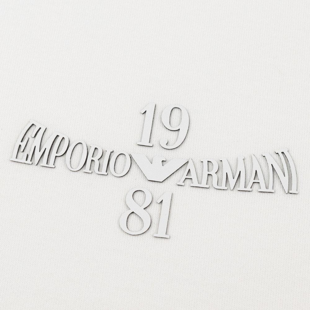 Emporio Armani SS24 Logo Print Crew Neck Short Sleeve T-Shirt Men tops Beige 3D1TH3-1JOCZ-01A7