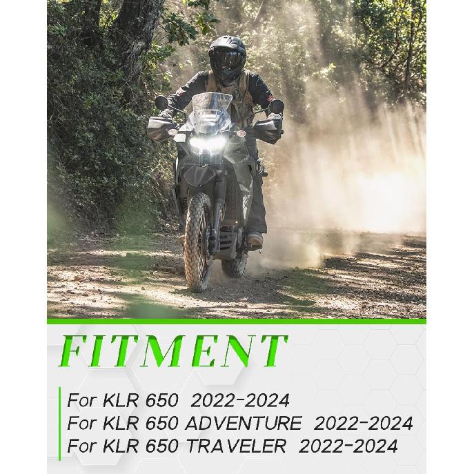 JFG RACING KLR650 Shifter, Motorcycle Folding Gear Shift Pedal Lever Forged Aluminum for KLR650/ADVENTUR.E/TRAVELE.R 2022-2024 Dirt Street Bike,