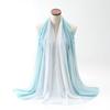 Chiffon Ethnic Style Scarf Long Islamic Turban Elegant Wraps Shawl  Daily