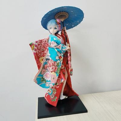 51CM Anime Re: Un Monde Différent À Partir de Zéro Fille Rem Figurines GK PVC+Tissu Kimono Modèle Jouets Poupée de Collection Adulte Cadeau