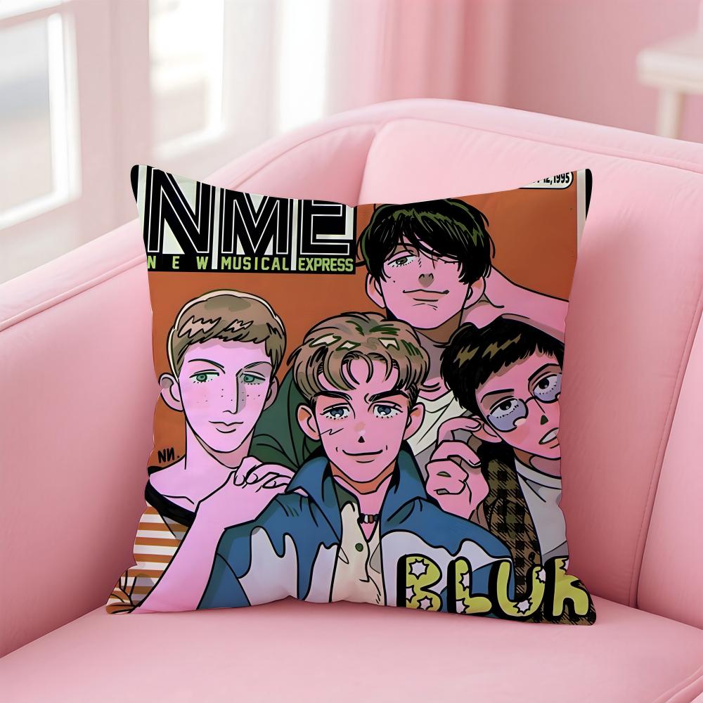 Blur Band Sänger Cool Kissenbezug Bequem Wendbarer Kissenbezug Ideal für Auto Sofa Schlafzimmer & Mehr