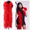 DIY 130g Fluffy White Turkey Feathers Boa 2 Yard Big Marabou Plumes Shawl for Carnival Wedding Party Dress Decor Costume Sewing Trim