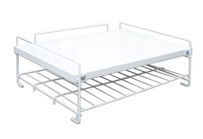 HEIAN SHINDO RD-1 Heat-Resistant Storage Shelf Over the Range, 2 Tiers, White, Weight Capacity: 7kg On Top Tier, 3kg On Bottom Tier