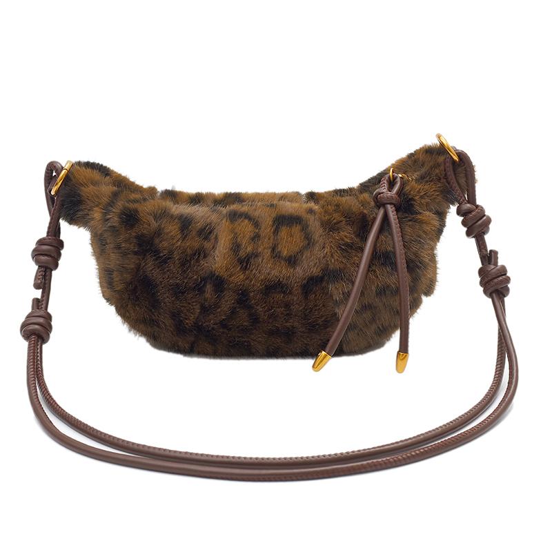 

Сумки через плечо из бархата с леопардовым принтом в стиле вестерн. Простая и элегантная универсальная сумка через плечо с новым узором.