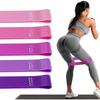 5 Weight Levels Elastic Exercise Loop Bands TPE Fast Hip Lift Pilates Flexbands Strength Training Shaping Resistance Bands