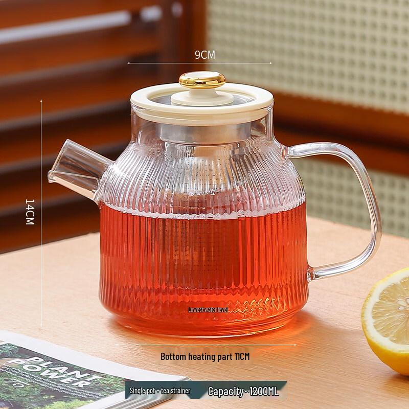 ZISIZ High-Temperature Glass Boiling Tea Pot