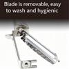 KAI Peeler Vegetable Peeler Seki Magoroku Vertical Long Peeler Made in Japan Silver DH3302