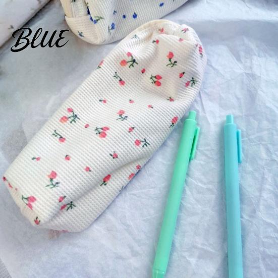 School Supplies Pouch Cute Floral Pencil Case Mini Cotton for Pens Pencils Erasers