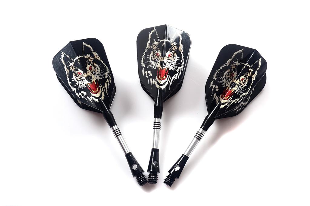 CUESOUL Latest Wolf Design Series Soft Tip Darts 16 Gram Barrel of (Set 3) (SkyWolfF-88)