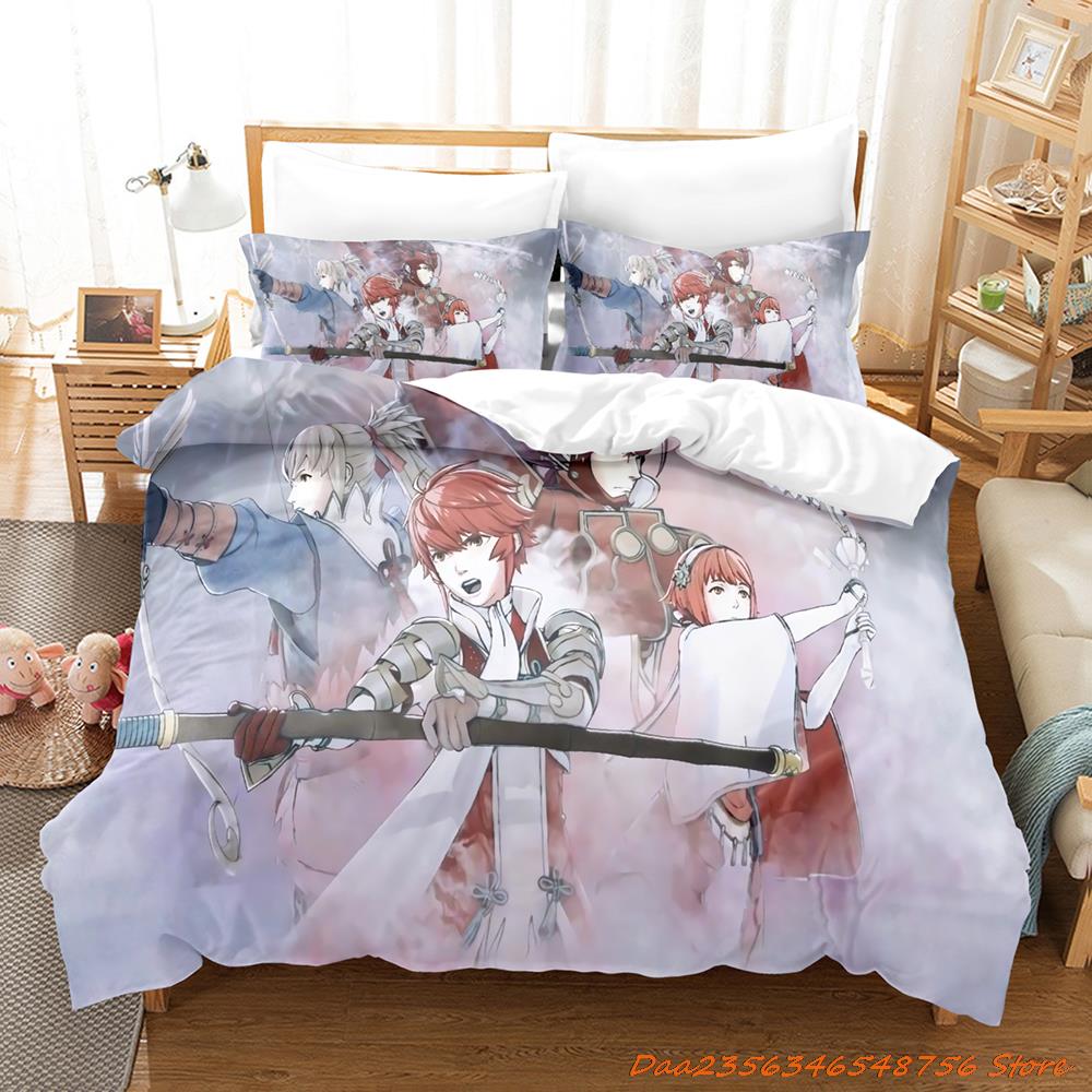 

Col Personelity Kpop Fire Emblem Engage Beding Set Carton Anime thre-piece set Adult People Kid Bedrom thre-piece suits 3D K 100*200cm Single