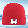 White gloved hands,fingers raised up Men Women Unisex Knitted Hat Beanie Pullover Cap Winter Thermal Warm Christmas Outdoor Cycl