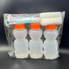 Medvídek hrníček s brčkem pro miminka: Průhledná nápojová láhev z PE, 230 ml, bez BPA, s měkkým brčkem, potravinářská