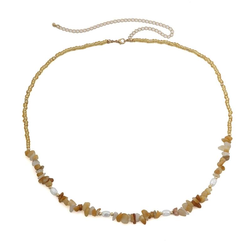 Rice Beading Waist Chain Female Body Chain Belt Belly Chain Aesthetic Body Chain Party Waist Decors Beach Belly Chain