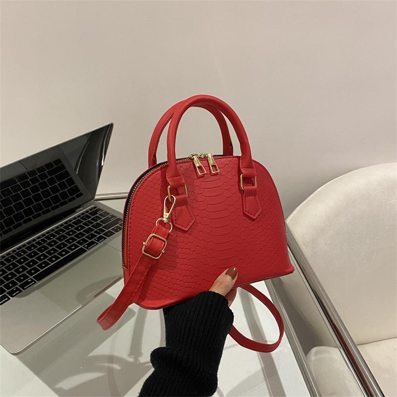 Vintage PU Leather Handbag Women Shell Tote Bag Crocodile Pattern Handbags Shoulder Bag Stylish Cross Body Bags for Women's Bag
