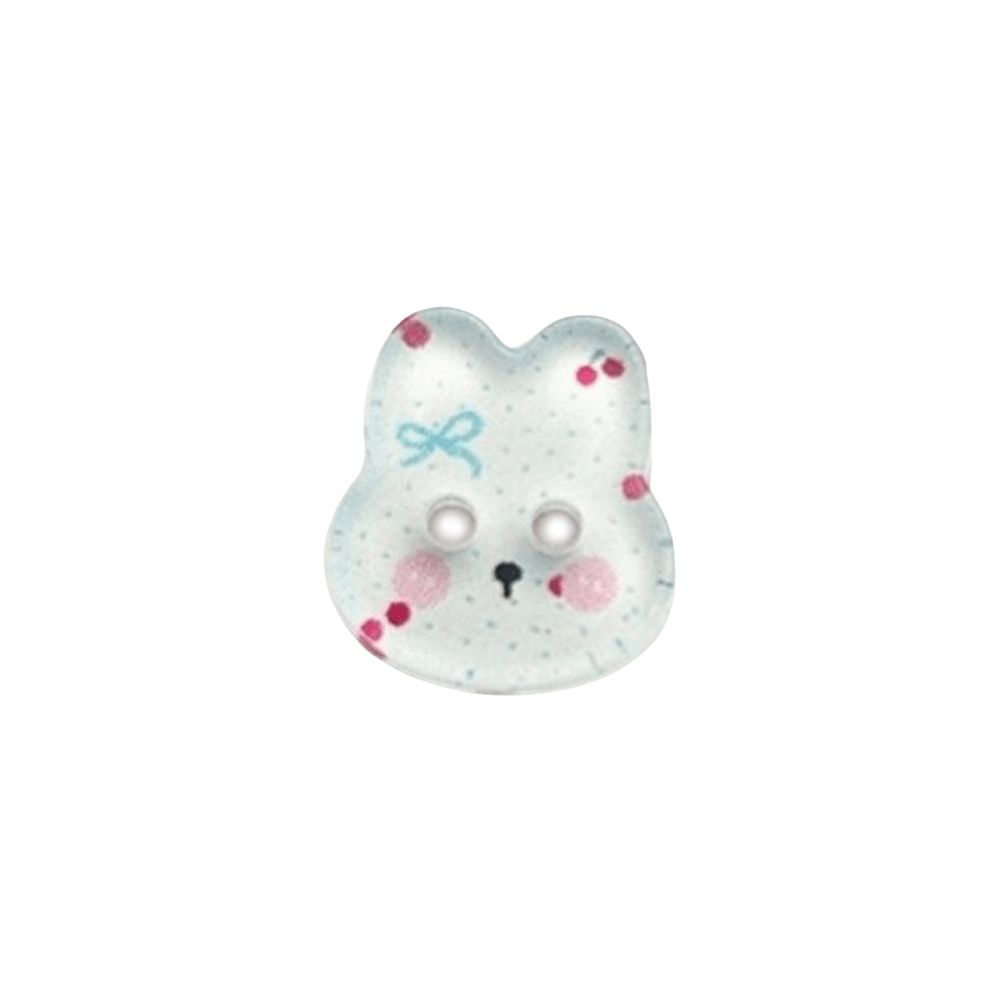 30pcs Transparent Cute Rabbit Button DIY Clothing Sewing Buttons Bunny Buttons Sewing Supplies