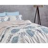 Parure de lit - 1 housse de couette 220 x 240 cm + 2 taies d'oreiller 60 x 60 cm - 100% coton renforcé - Bleu