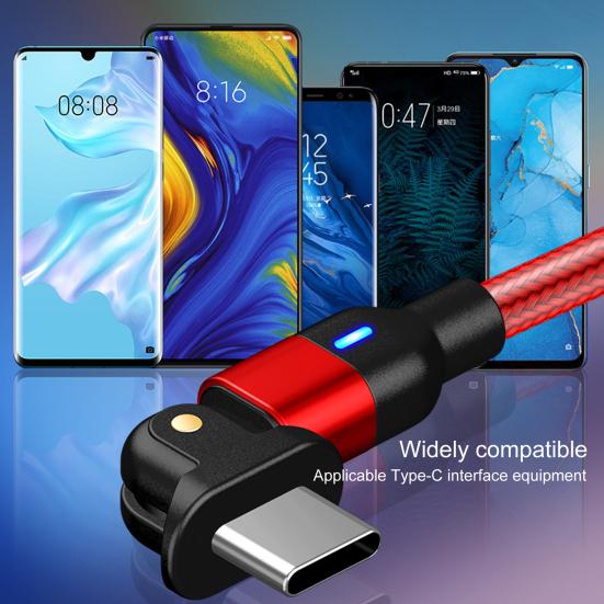 Datenkabel Anti-Verwicklungsseil Typ-C 180 Geflochtenes Nylon Grad Drehung Ladekabel