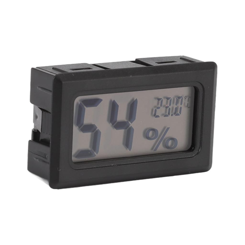 Thermometer Hygrometer Black LCD HD Digital Display Embedded Electronic Temperature Humidity Meter