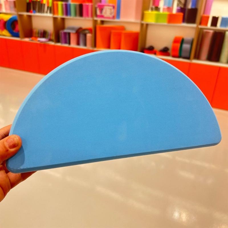 Blocco Yoga in Schiuma Antiscivolo Mattoncino Mezzo Tondo per Stretching Accessori Fitness per la Casa per Principianti e Professionisti