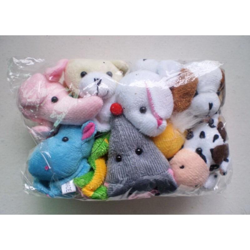 

10 шт. пальчиковые куклы с фигурками маленьких животных, набор плюшевых игрушек, детская вечеринка, крестины, душ и т. д.. Плюшевая игрушка, ручные куклы с плюшевыми животными 6*10cm,10Pcs