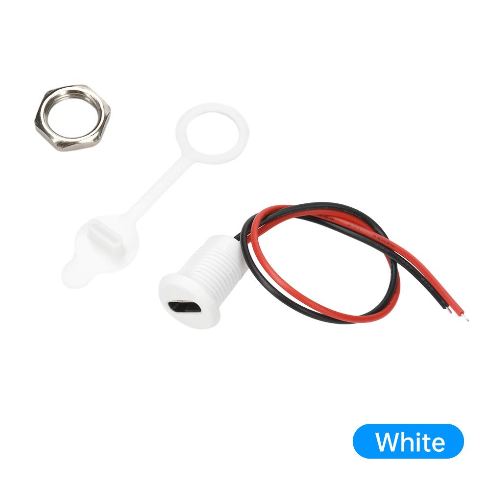 

2-контактный провод Светодиодный светильник Разъем USB Type-c Водонепроницаемый Прямое обжатие гнездовая база Гнездо Зарядный интерфейс С пайкой 2P