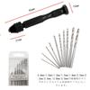 CHENLONB Hand Pin Small Drilling No Power Supply Manual DIY Includes 10 Storage Case Included Drill, Vise, Tool, Required, Drill, Tool, Drills,