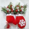 Twinkling Christmas Glove Wreath