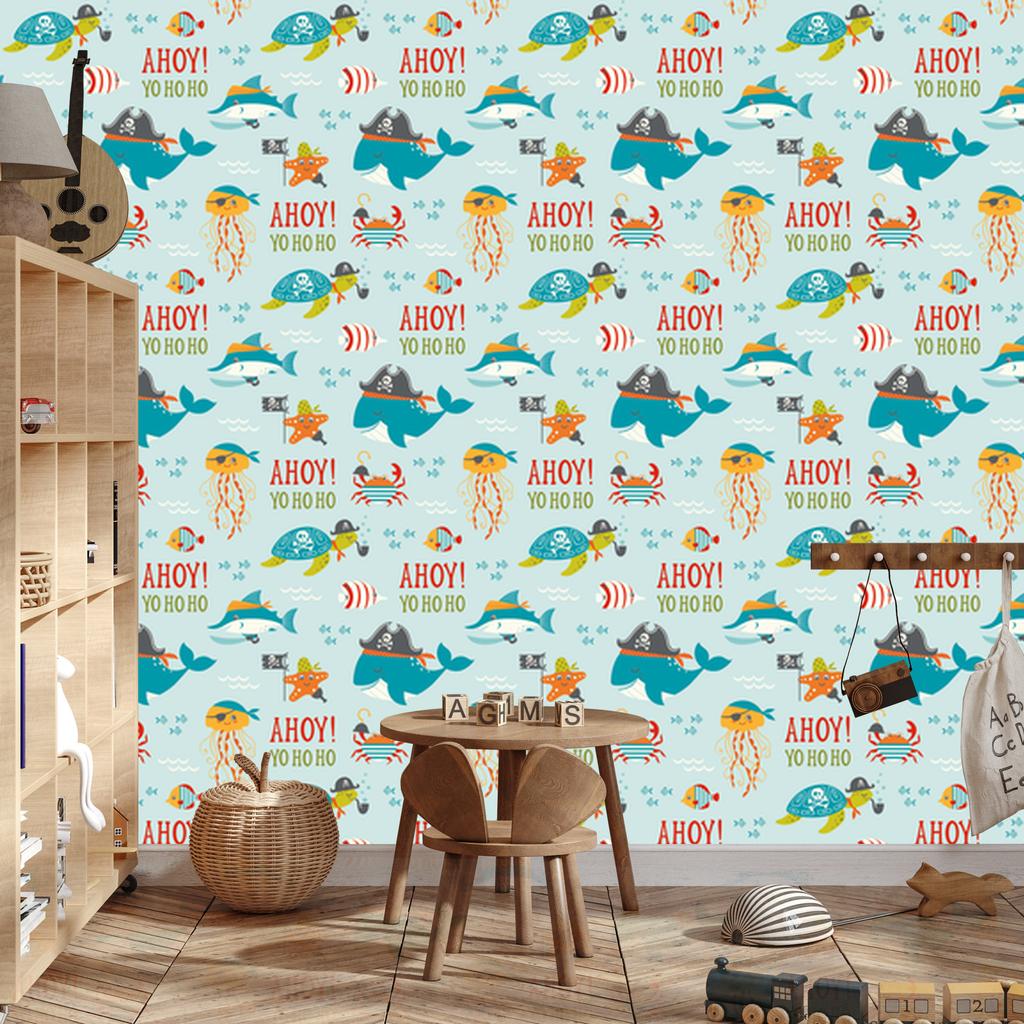 Pirates wallpaper for living room and bedroom 50x1000